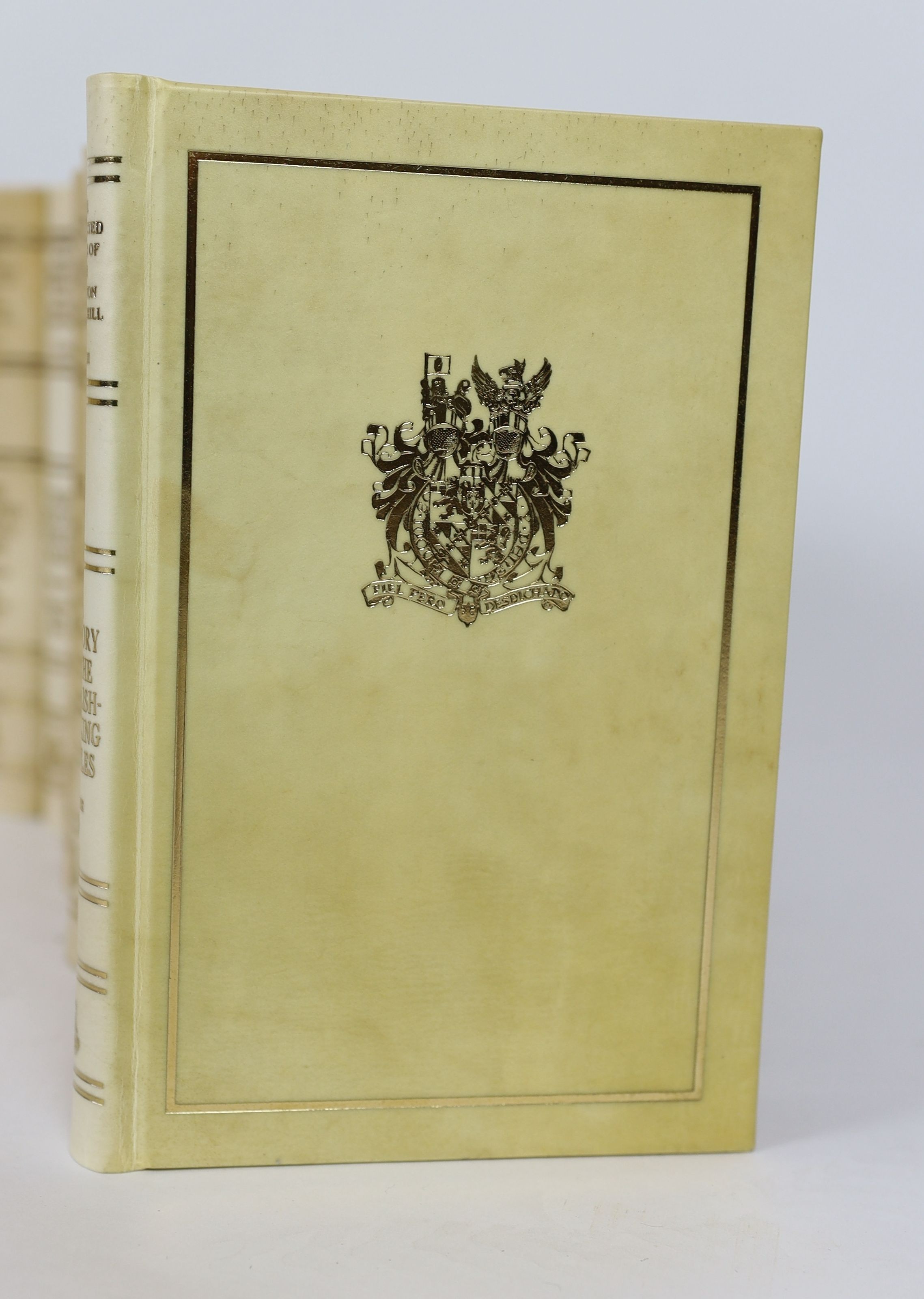 Churchill, Winston Spencer (1874-1965). The Collected Works ... Centenary Edition. London: Library of Imperial History, 1973-1975. Limited edition, number 373. The centenary edition was to be published with a limitation